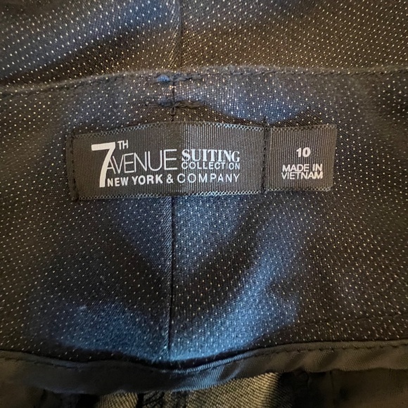 NY&C 7th Avenue Suiting Collection Baby Blue Pinpoint Dress Pants, Size 10 - Picture 8 of 16